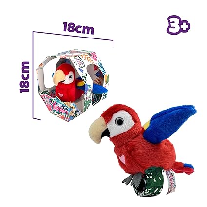 Happy Yappers Parrot Red-9594