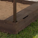 Kidkraft Wooden & Canvas Outdoor Cabana Sandbox -504