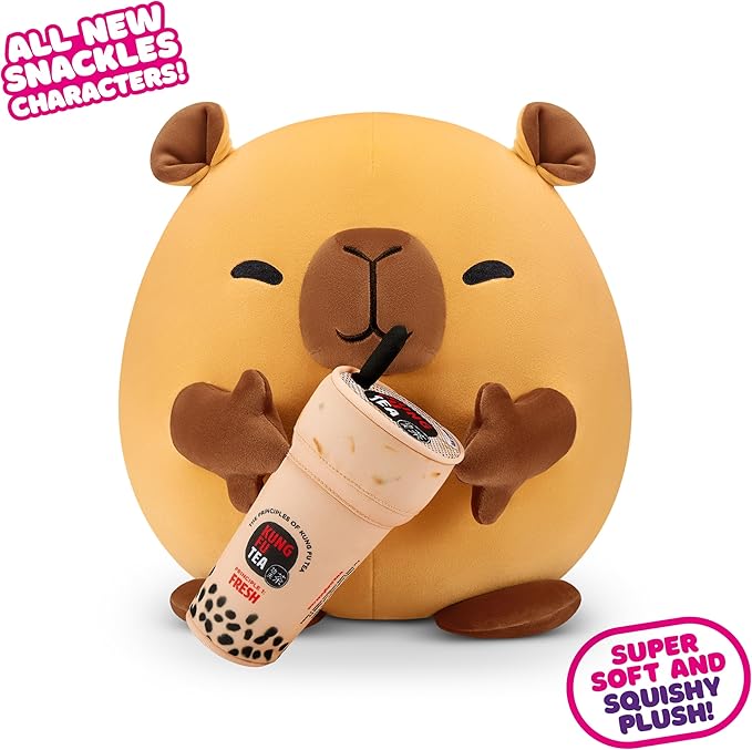 SNACKLES 8"CAPYBARA&  KUNGFU TEA-77605D