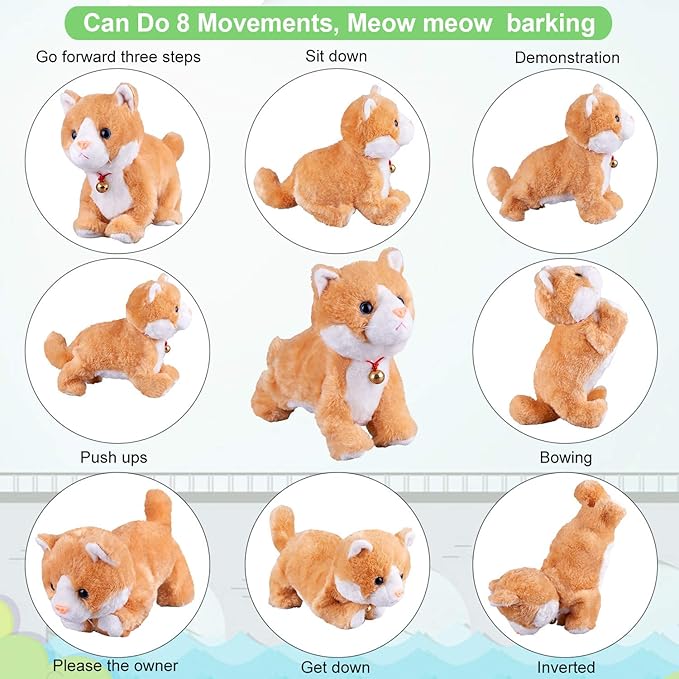 Moving Cat Plush - JM-8288