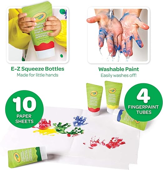 Crayola Washable Fingerpaint Kit-1452