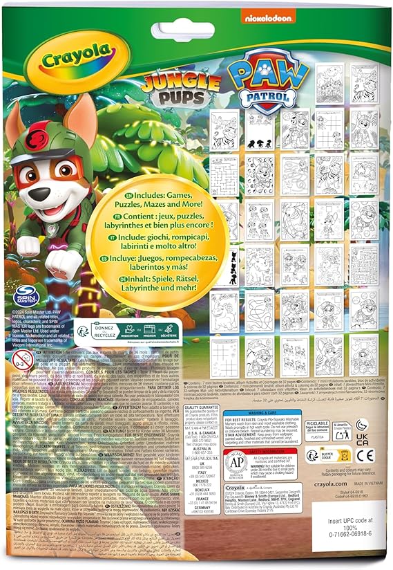 COLOUR & ACTIVITY PAD W
MARKERS PAW PATROL-CY04-6918G