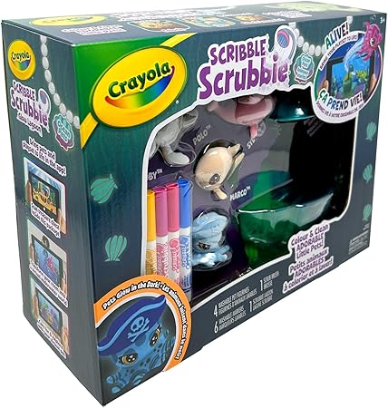Scribble Scrubbie Glow Deep Sea Lagoon-CY74-7507