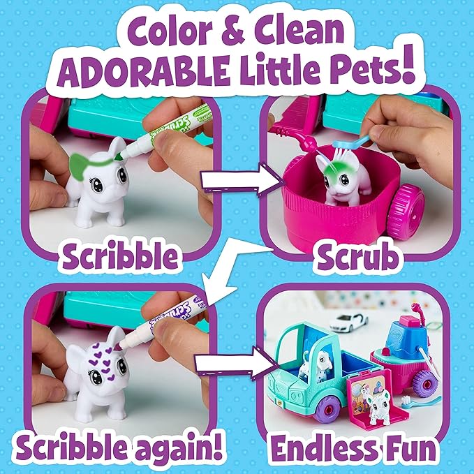 Scribble Scrubbie Pets Grooming Truck-CY74-7368