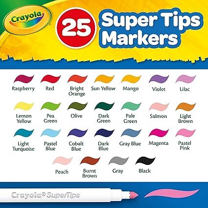 Create & Color Super Tips Kit-Crayola 04-0377