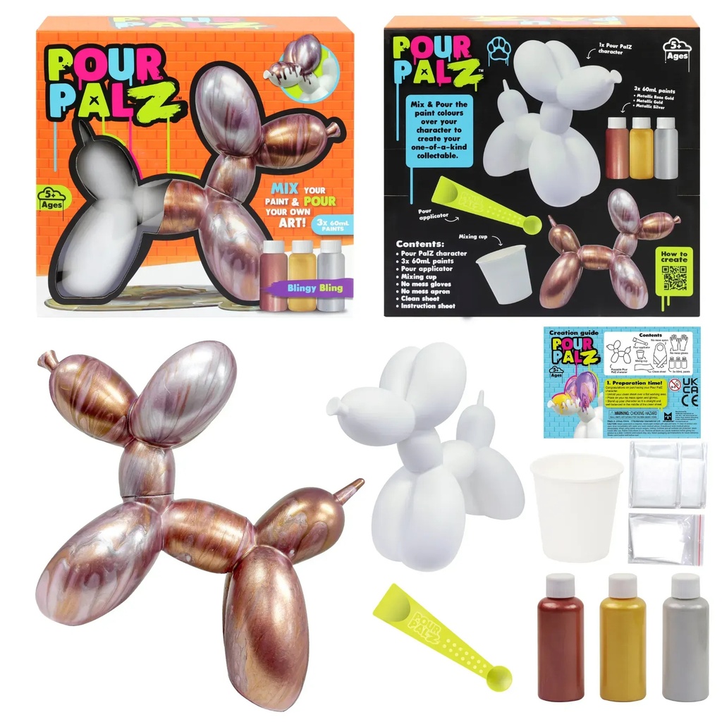Pour Palz Mini Balloon Dog w/ Keyring-G18194