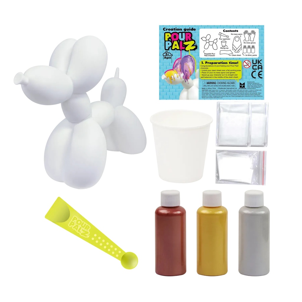 Pour Palz Mini Balloon Dog w/ Keyring-G18194