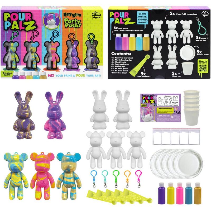 Pour Palz Mini Keyring Party Pk -GS-G18669