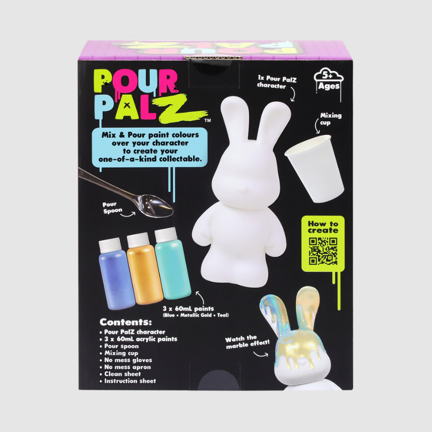 Pour Palz DIY Paint Bunny Golden Splash 40ml-G33672
