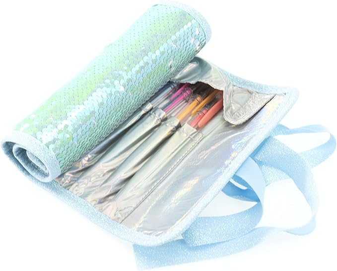 GIRABRILLA PUFFER PENCIL CASE GREEN-19014