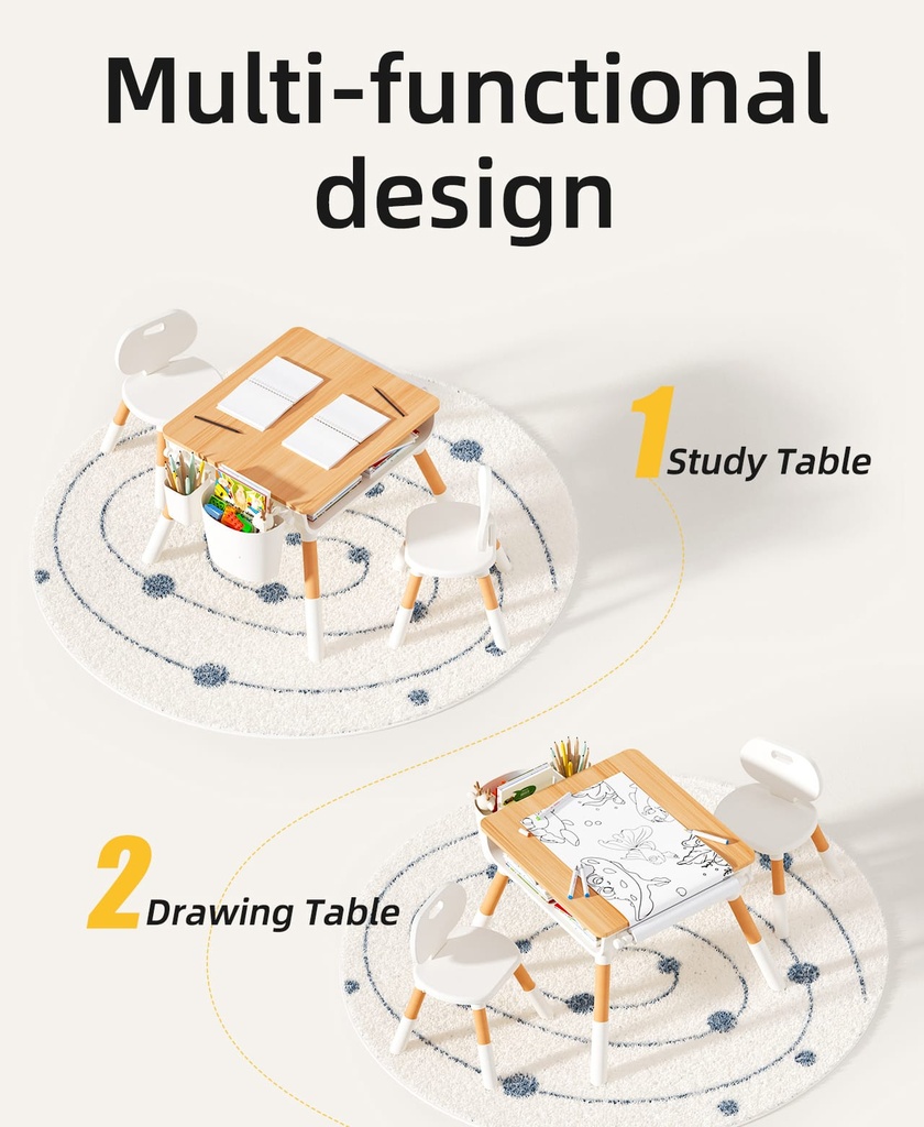 Double Deck Learning Table & Chair-B3-8833B