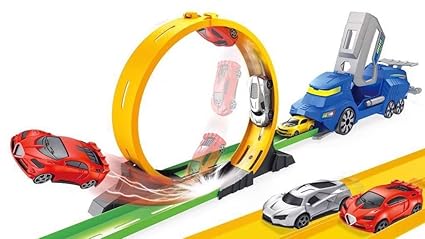 LOOP TRACK WITH LAUNCHER AND CAR -