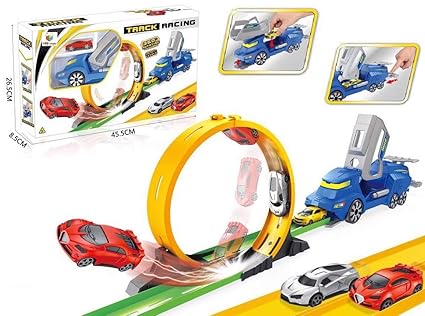 LOOP TRACK WITH LAUNCHER AND CAR -