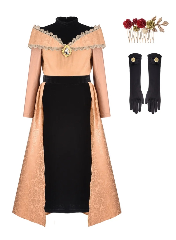 Golden Princess Belle Prestige Dress up  S 4-6 yrs-GP-003-00 C/S