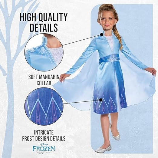 Elsa Frozen II Classic Costume 4-6 yrs -22873L