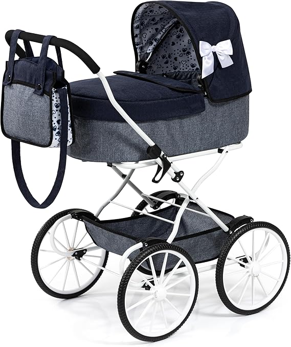 BAYER BABY DOLLS PRAM SET CLASSIC GREY -14381AA