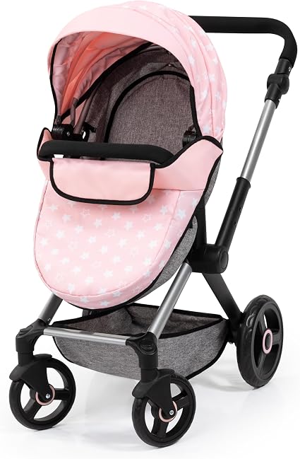 BAYER BABY DOLL PRAM SET XEO WITH ACCS-17030AB