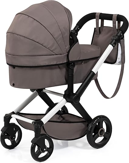 BAYER BABY DOLL PRAM XEO GREY -17086AB