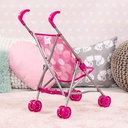BAYER DOLLS BUGGY PINK FITS 46CM - 30541AA