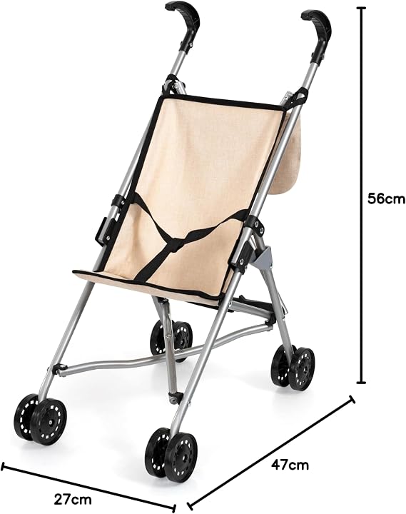 BAYER DOLLS BUGGY SET WITH BAG 46CM -30575AB
