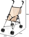 BAYER DOLLS BUGGY SET WITH BAG 46CM -30575AB