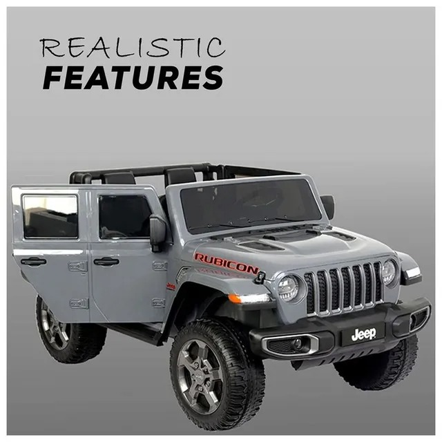 RIDE ON JEEP RUBICON 2 SEAT GREY - 6768R-GY