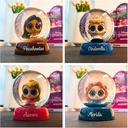 D PRINCESS SNOW LIGHT-UP WITH 3D FIGURINES 