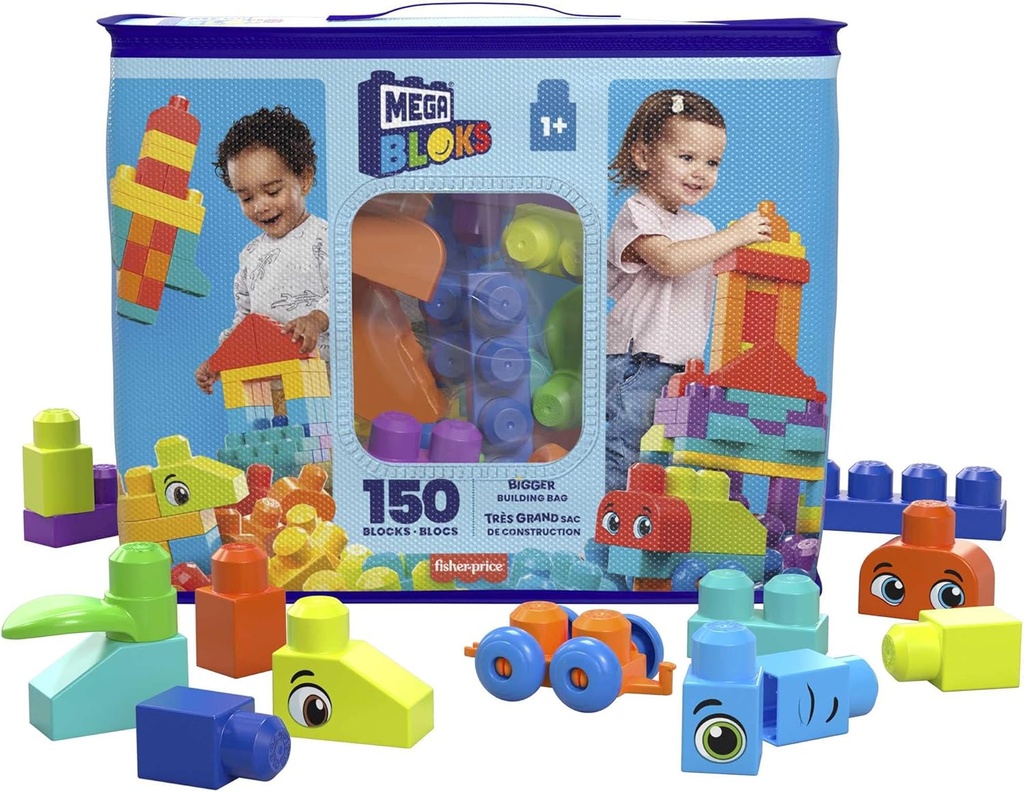 Mega Bloks BIGGER BUILDING BAG 150PCS-HHM96