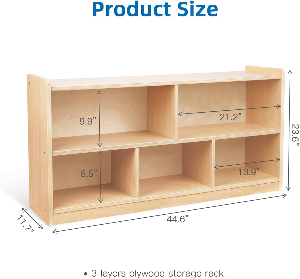 Bookshelf 5 Storage Bins - OOKO-BCTJ318