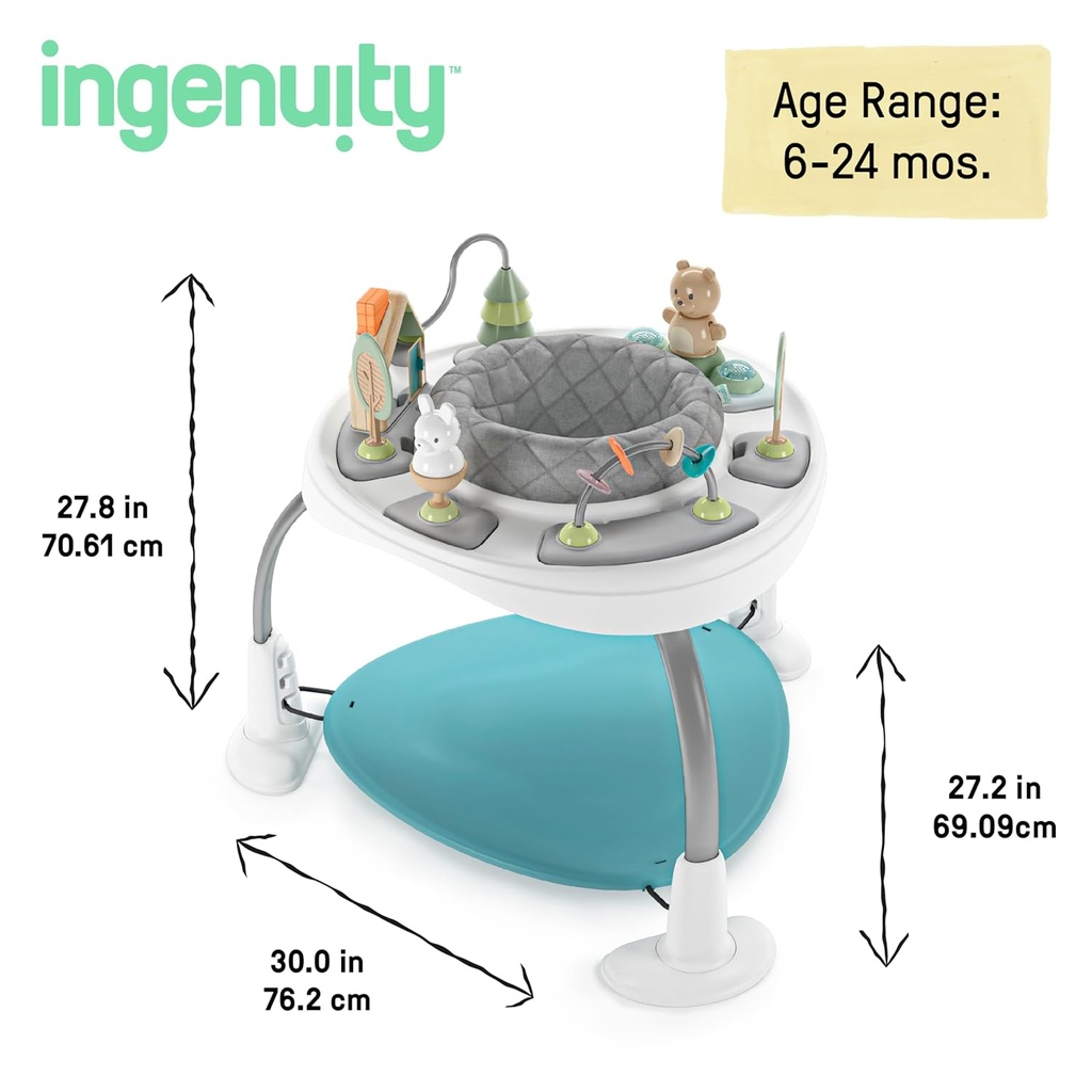 Ingenuity Spring & Sprout 2-in-1 Activity Jumper & Table -12903