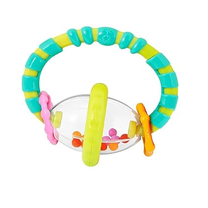Bright Starts Grab & Spin Rattle and Teether Toy-8533