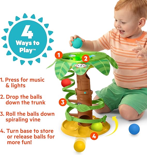 Bright Starts Tropical Twirl Ball -16826