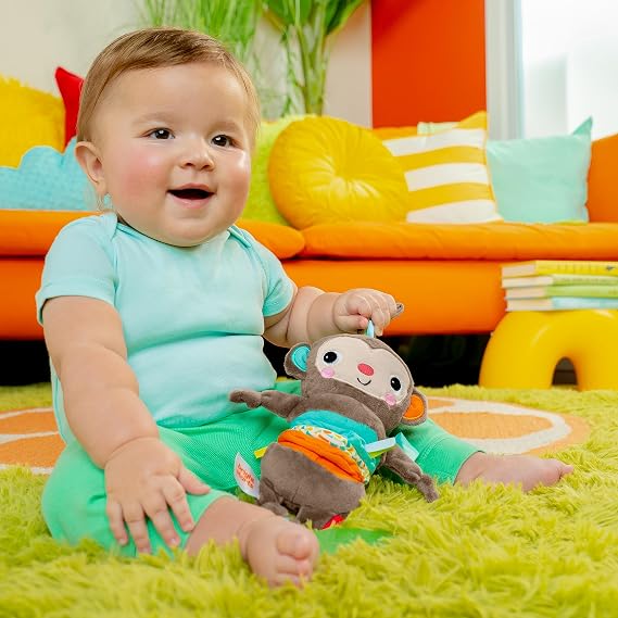 Bright Start Pull Down Musical Monkey Peg -13089