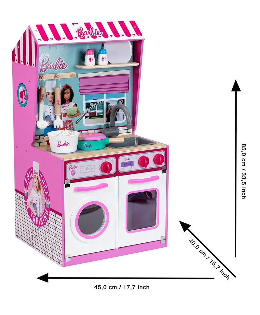Barbie 2 in 1 Kitchen Set-ST-MAT0115