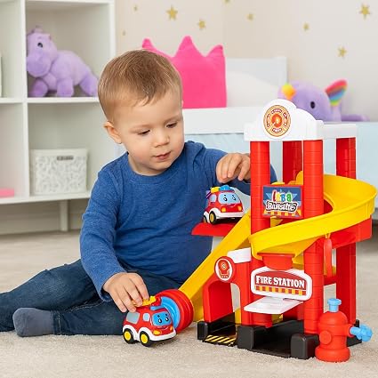 Tiny Teamsterz Beep & Go Emergency HQ  -1425047