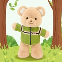 12" Bear Orange/Green - Hugs babay 1490-35