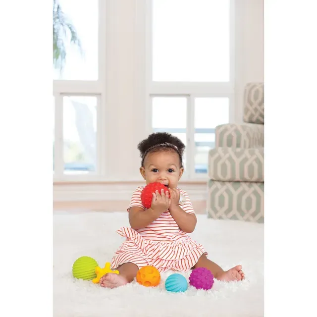 Infantino - Textured Muliti-Ball Set Toys For Baby (Classic) - 6 Pcs (2).webp