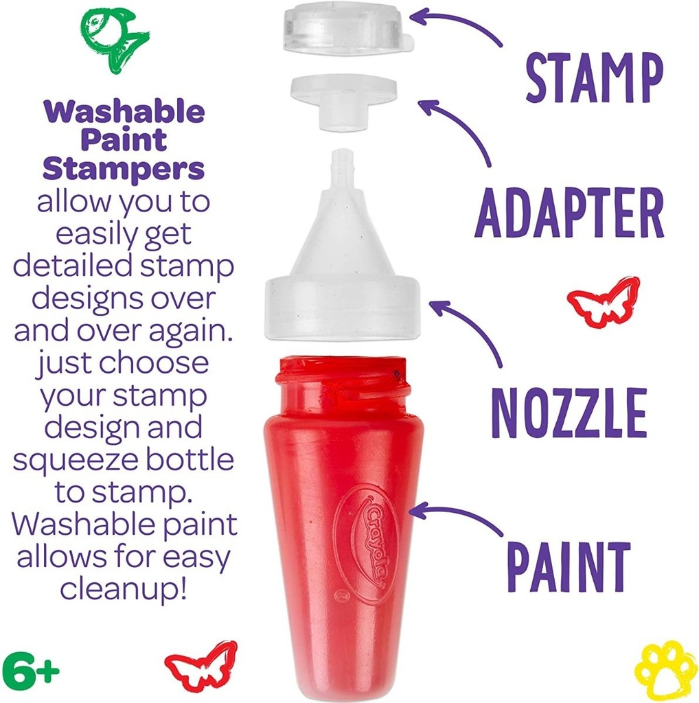 WASHABLE PAINT STAMPERS -Crayola 54-1077