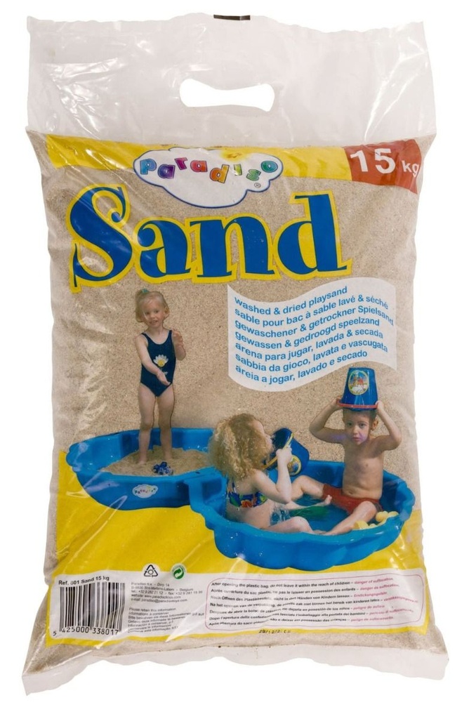 [5425000338017] Play sand 15 Kg - Paradiso Toys 338017