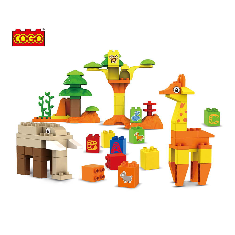[6836] Beginners Building Blocks(Jungle Theme) 82Pcs - COGO 6836
