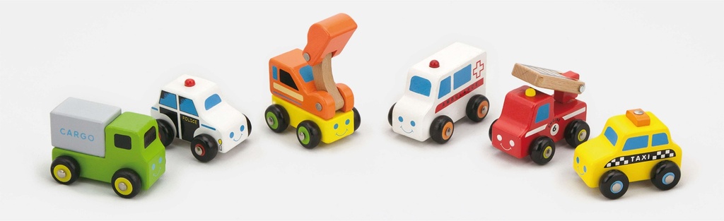 Mini Vehicle Set 6Pcs - Viga 59621