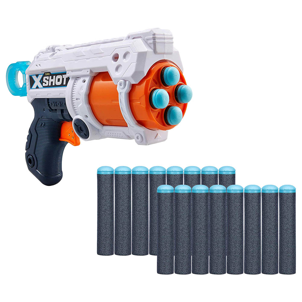 X Shot Excel Fury 4 Foam Dart Blaster  - ZURU 36377