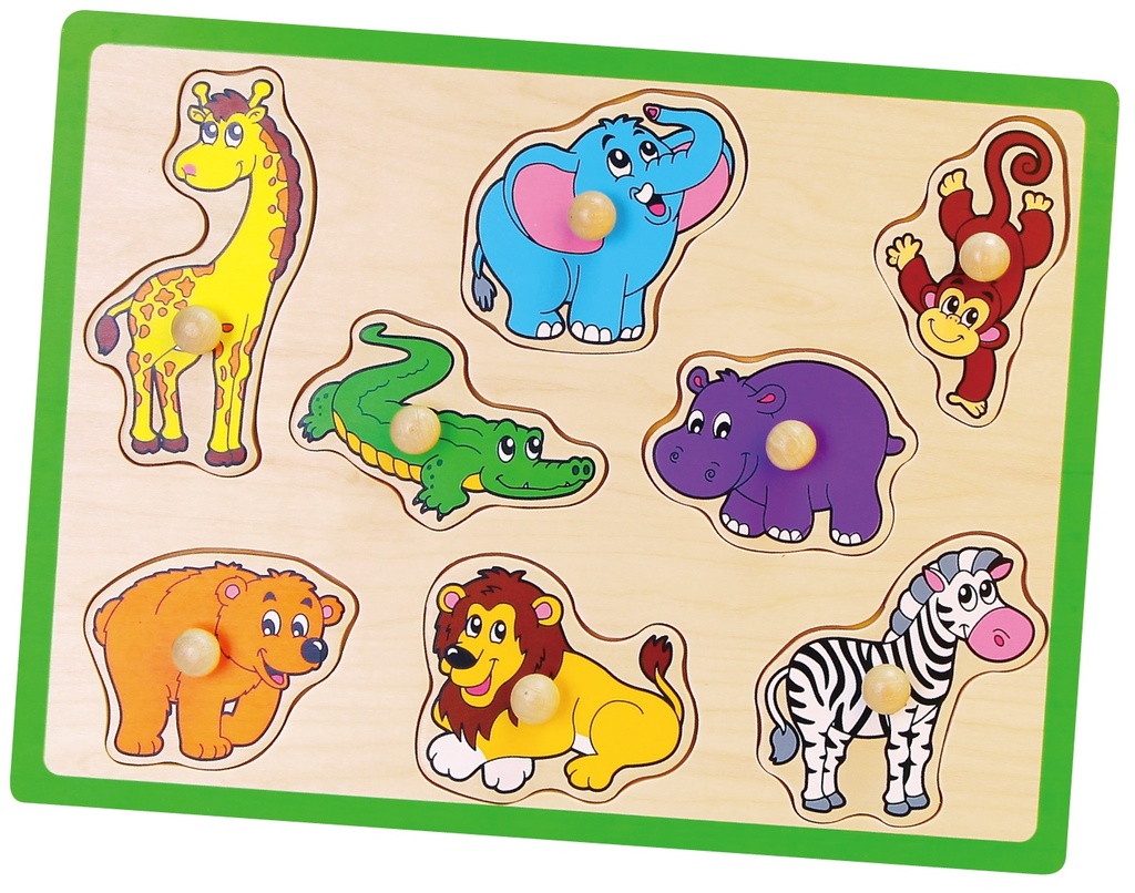 Flat Puzzle Animals - Viga 50019