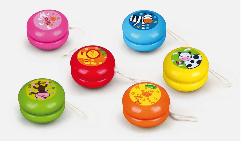 [6934510537692] Wooden Yoyo 12Pcs/display - Viga 53769