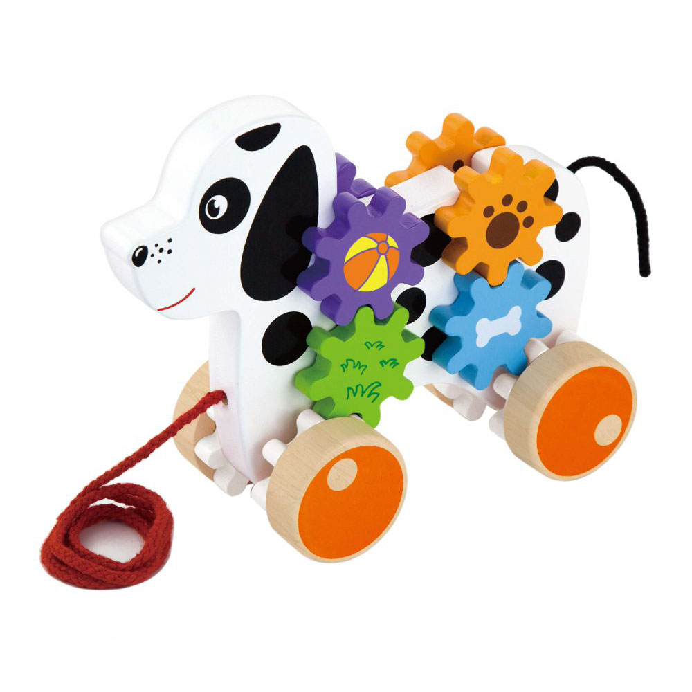 [50977] Pull Along Dog W/gears - Viga 50977