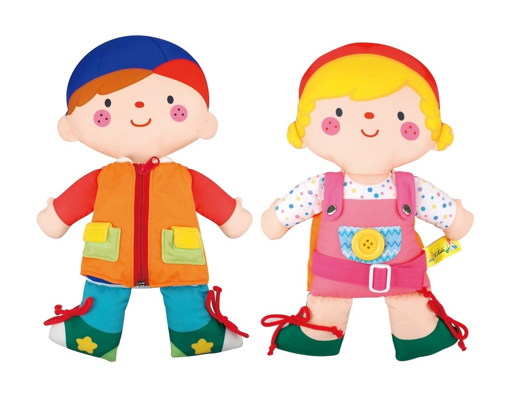 Wayne And Julia 2 In 1 Dress up Doll - K's Kids 10824