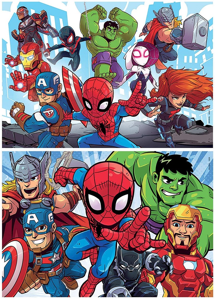 Marvel Super Hero Adventure Puzzle 2*25 - Educa 18599