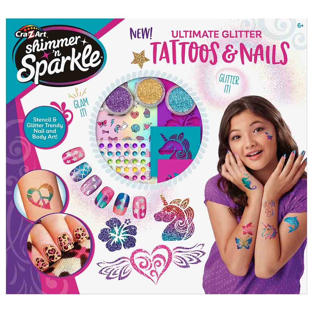 Nails & Body Tattoos -Shimmer N Sparkle 65502