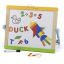 Magnetic Dry Erase And Chalk Board With Accessories - Viga 44545
