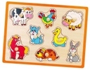 Flat Puzzle Farm Animals - Viga 50017